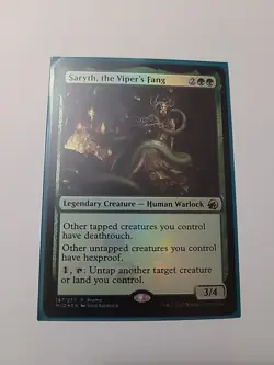 Mtg - Saryth, The Viper's Fang *Foil Media Promo* #ZN-135 - Image 1