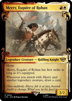 MTG Merry, Esquire of Rohan (Showcase Scrolls) - 666 / English / Near Mint - Image 1