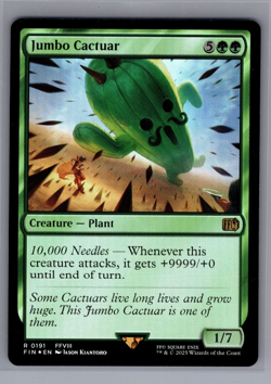Jumbo Cactuar Final Fantasy MTG Foil 0191 - Image 1