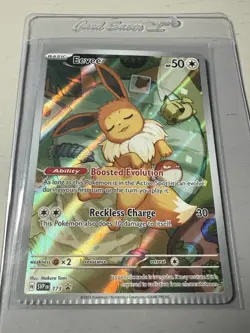 Pokemon TCG Prismatic Evolutions Eevee Promo 173 Rare Crimp Error - Image 1