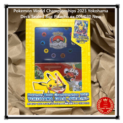 Pokemon World Championships 2023 Yokohama Deck Sealed Box Pikachu ex 001/030 New - Image 1