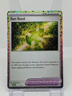 Pokemon TCG Classic Collection Holo Sun Seed CLV 027/034 NM - Image 1