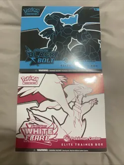 Pokemon Center Black Bolt & White Flare ETB Elite Trainer Box Set Sealed - Image 1
