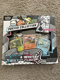 Pokemon TCG Black Bolt & White Flare Poster Collections - Sealed - Fast Ship - Image 1