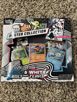Pokemon TCG Black Bolt & White Flare Poster Collections - Sealed - Fast Ship - Image 1