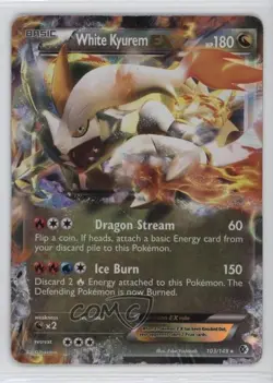 White Kyurem EX Pokemon Black & Boundaries Crossed #103 1e8j - Image 1