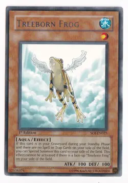 Yugioh Treeborn Frog SOI-EN025 Rare 1st Ed NM - Image 1