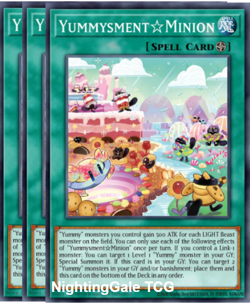 Yugioh! 3x Yummyusment☆Mignon SUPER RARE Justice Hunters JUSH-EN023 - Image 1