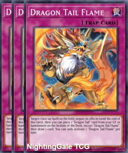 Yugioh! 3X Dracotail Flame SUPER Justice Hunters JUSH-EN011 - Image 1