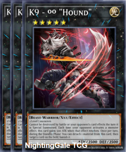 Yugioh! 3X K9 - #OO "Hound" SUPER Justice Hunters JUSH-EN036 PREORDER 2025 - Image 1