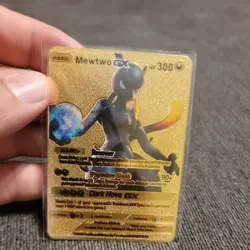 2020 POKEMON MEWTWO GX DARK NOVA GX GOLD CARD - Image 1