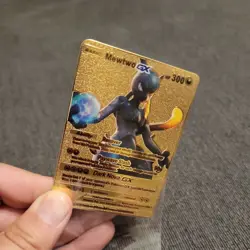 2020 POKEMON MEWTWO GX DARK NOVA GX GOLD CARD - Image 3