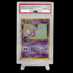 PSA 10 Espeon HOLO Pokemon Card 2000 Neo 2 Discovery Japanese #196 Old Back JPN! - Image 1