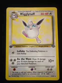 Wigglytuff 32/64 1st Edition LP Jungle Set 1999 Pokemon Card Non-Holo Rare - Image 1