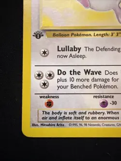 Wigglytuff 32/64 1st Edition LP Jungle Set 1999 Pokemon Card Non-Holo Rare - Image 3