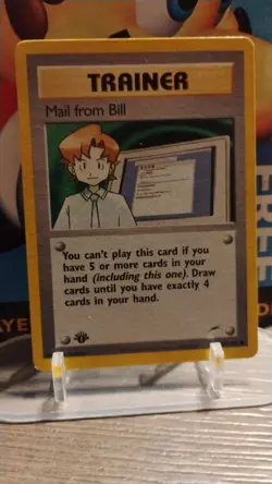 TRAINER Mail from Bill POKEMON Neo Destiny 1st Ed Non-Holo 2002 Trading Card 105 - Image 1