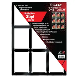 ULTRA PRO 35PT 9 Card Black Border UV ONE-TOUCH Magnetic Holder - 9 Carte - Image 1