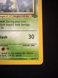 Pokemon TCG Scyther 26/64 Jungle 1st Edition Non-Holo Rare Card LP - Image 4