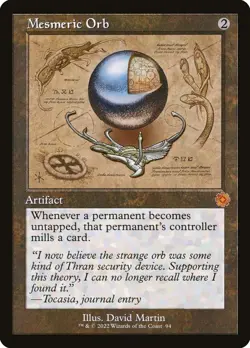 MTG Mesmeric Orb 94 Mythic Schematic The Brothers' War Retro Artifacts - Image 1