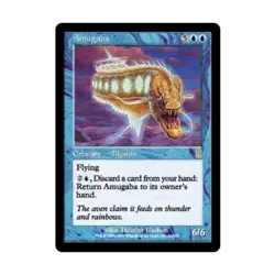 WOTC MtG Odyssey Amugaba (R) (Foil) EX - Image 1