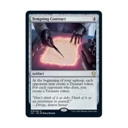 WOTC MtG Commander 2021 Tempting Contract (R) NM - Image 1