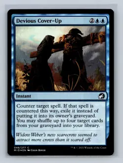 Magic the Gathering - MTG - MID - Devious Cover-up - Common - Instant - Foil - Image 1