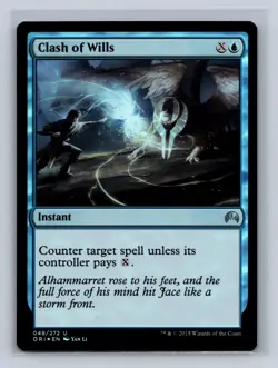 Magic the Gathering - MTG - ORI - Clash of Wills - Uncommon - Instant - Foil - Image 1