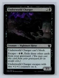 Magic the Gathering - MTG - THB - Underworld Charger - Common - Creature - Foil - Image 1