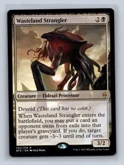 Magic the Gathering - MTG - BFZ - Wasteland Strangler - Rare - Image 1
