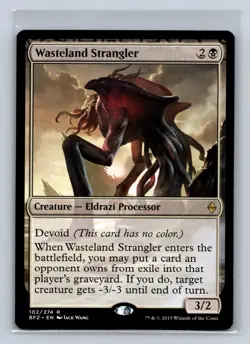 Magic the Gathering - MTG - BFZ - Wasteland Strangler - Rare - Image 5