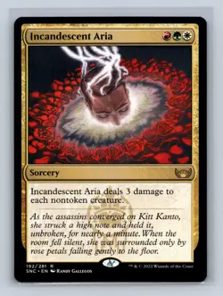 Magic the Gathering - MTG - SNC - Incandescent Aria - Rare - Image 1
