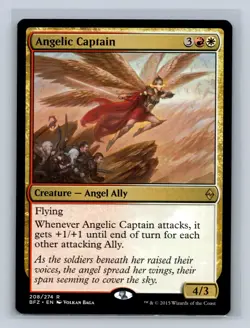 Magic the Gathering - MTG - BFZ - Angelic Captain - Rare - Image 1