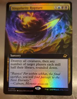 x1 Singularity Rupture - Foil - Extended Art R MTG Edge of Eternities - Image 1