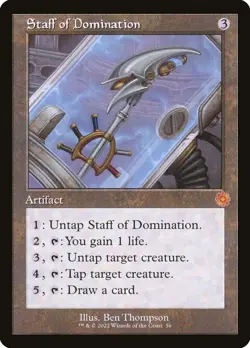 MTG Staff of Domination 56 Mythic The Brothers' War Retro Artifacts - Image 1