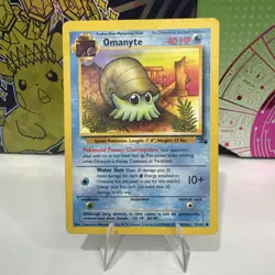 Pokemon TCG Fossil #52/62 Omanyte LP - Image 1