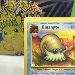 Pokemon TCG Fossil #52/62 Omanyte LP - Image 2