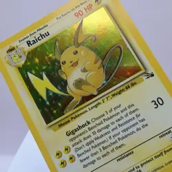 Pokemon TCG - Raichu 14/62 Fossil Holo Rare WOTC 1999 - EXC - Image 1