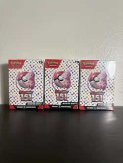 3x NEW & SEALED! Pokemon TCG 151 Booster Bundles (18 Packs) - Image 1