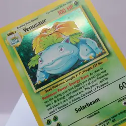Pokemon TCG - Venusaur 15/102 Base Set Holo Rare WOTC 1999 - Image 1