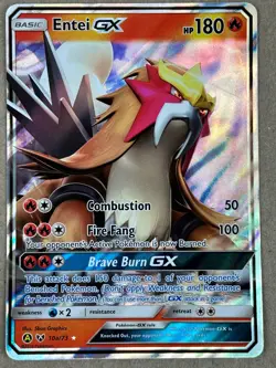 Pokemon TCG Entei GX 10a/73 SM Shining Legends Alternate Art NM - Image 1