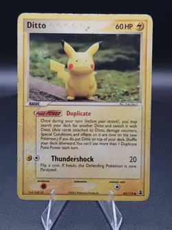 Ditto (Pikachu) 63/113 2005 EX Delta Species Non Holo Pokemon HP - Image 1