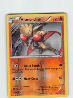 Hitmonchan #48/111 Pokemon XY - Furious Fists Reverse Holo Lightly played - Image 1