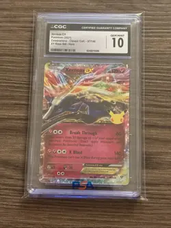 2021 Pokemon Celebrations Xerneas EX Classic Collection #97 CGC 10 - Image 1