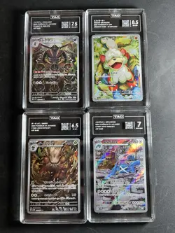 Pokemon x4 TAG Slab Lot - Exact Slabs Seen In Picture - Image 1