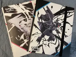 Lot Of 2 Pokemon Black Bolt & White Flare Binder and Poster *ONLY - No Packs* - Image 1