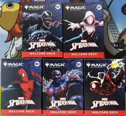 SDCC 2025 Magic The Gathering x Spider-Man Complete Welcome Deck Set (5)+COMIC - Image 2