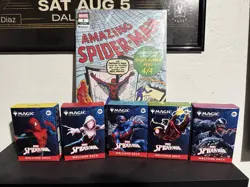 SDCC 2025 Magic The Gathering x Spider-Man Complete Welcome Deck Set (5)+COMIC - Image 1