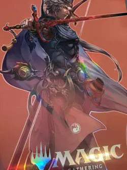 MAGIC THE GATHERING FINAL FANTASY FOIL PROMO POSTER FIRION WILD ROSE MTG 18"x24" - Image 3