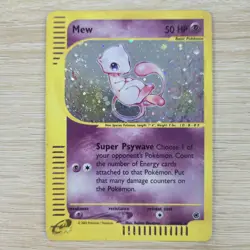FULL SWIRL 🌀💫 MP Mew 19/165 Holo Rare Expedition Nintendo Pokemon Card - Image 3