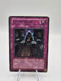 Coffin Seller PGD-093 Yu-Gi-Oh! Card - Pharaonic Guardian - Rare - 1st Ed - MP - Image 3